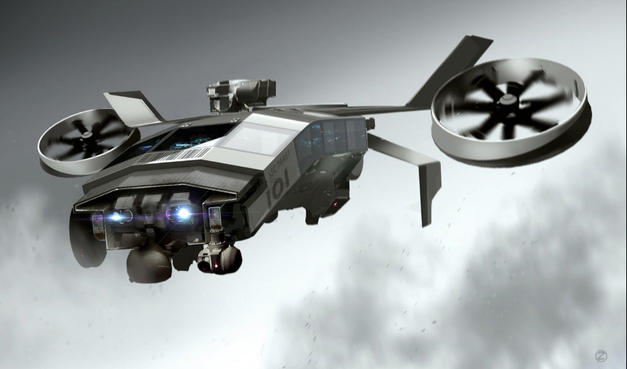 Credit: Production companies of the Ready Player One. Ready Player One Concept Art Unnamed Transport. Credit: Production companies of the Ready Player One.